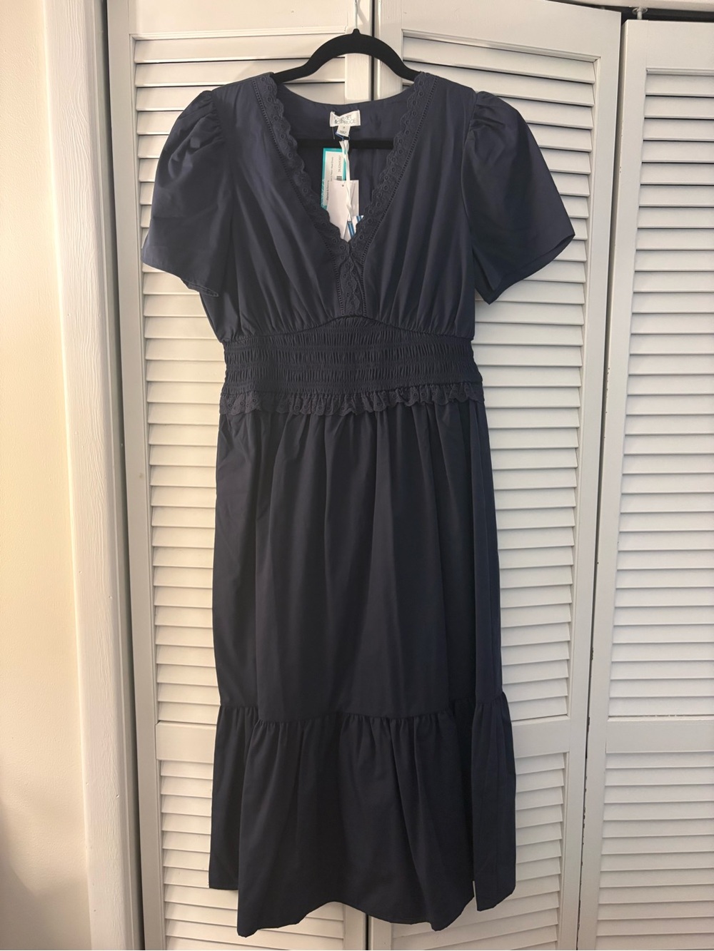 Market & Spruce Women's Navy Midi Dress